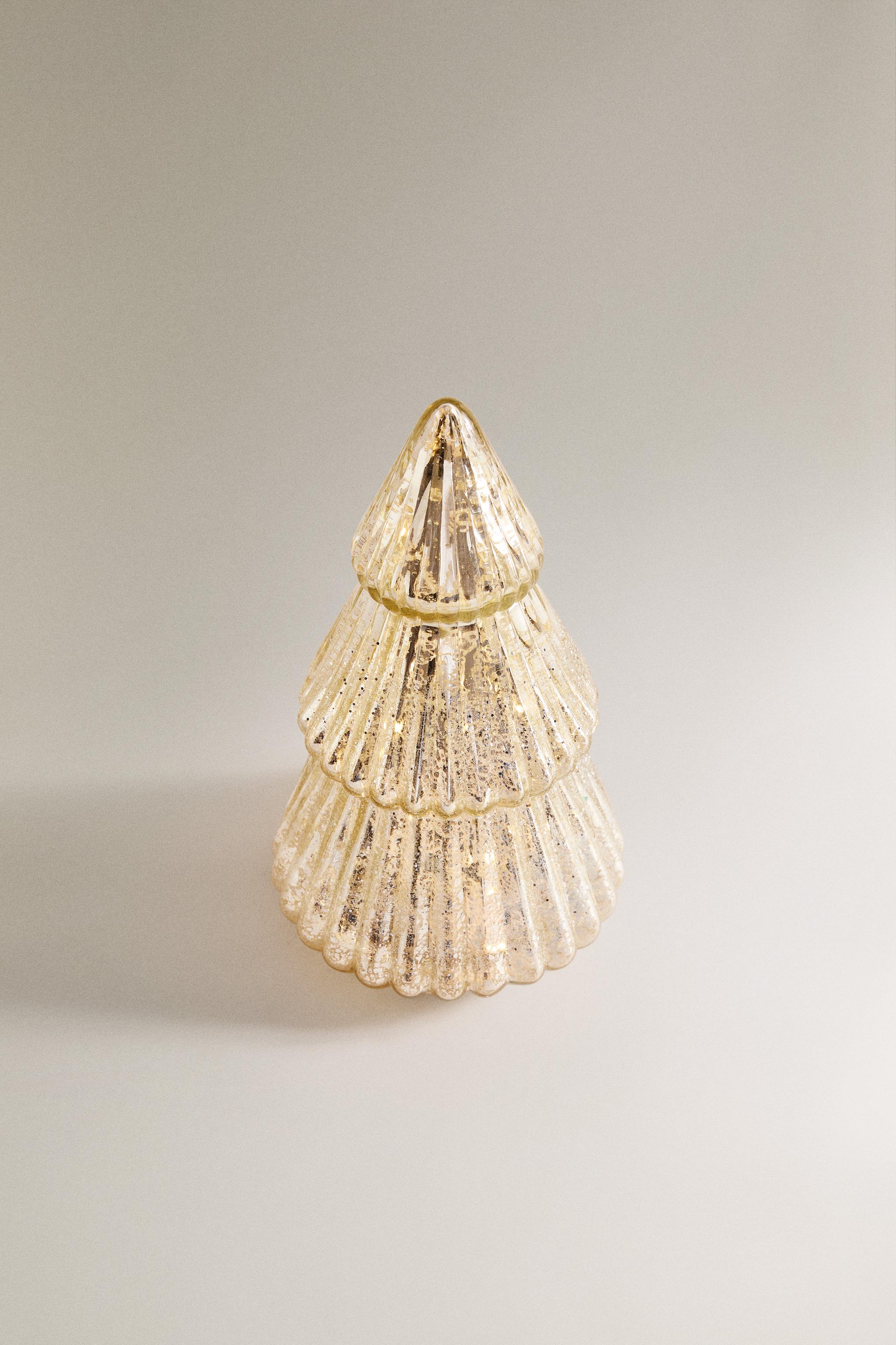 SMALL CHRISTMAS TREE ORNAMENT WITH LIGHT AND MOVEMENT